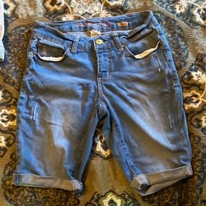 Faded Glory Bermuda Jean Shorts S 4